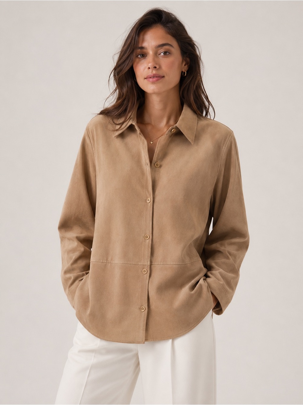 Zara Faux Suede Lightweight Shacket